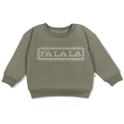 Organic Fleece Sweatshirt - Fa La La