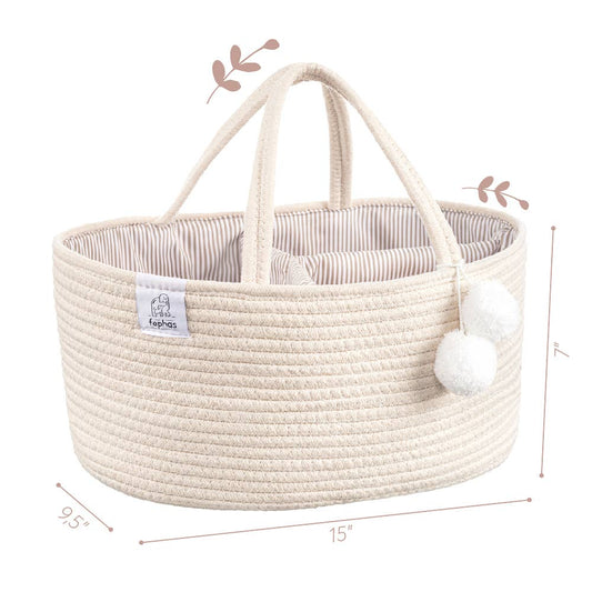 Rope Diaper Caddy | Beige