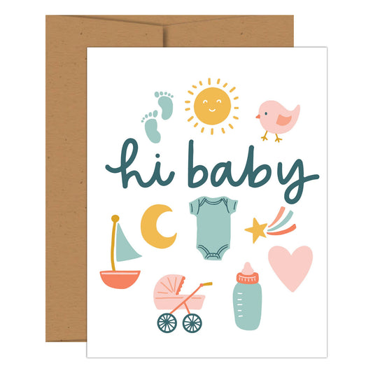 Hi Baby Greeting Card