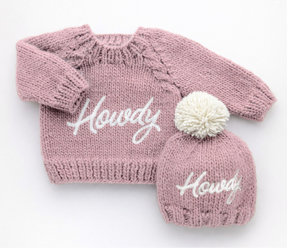 Howdy Sweater - Rosy Pink