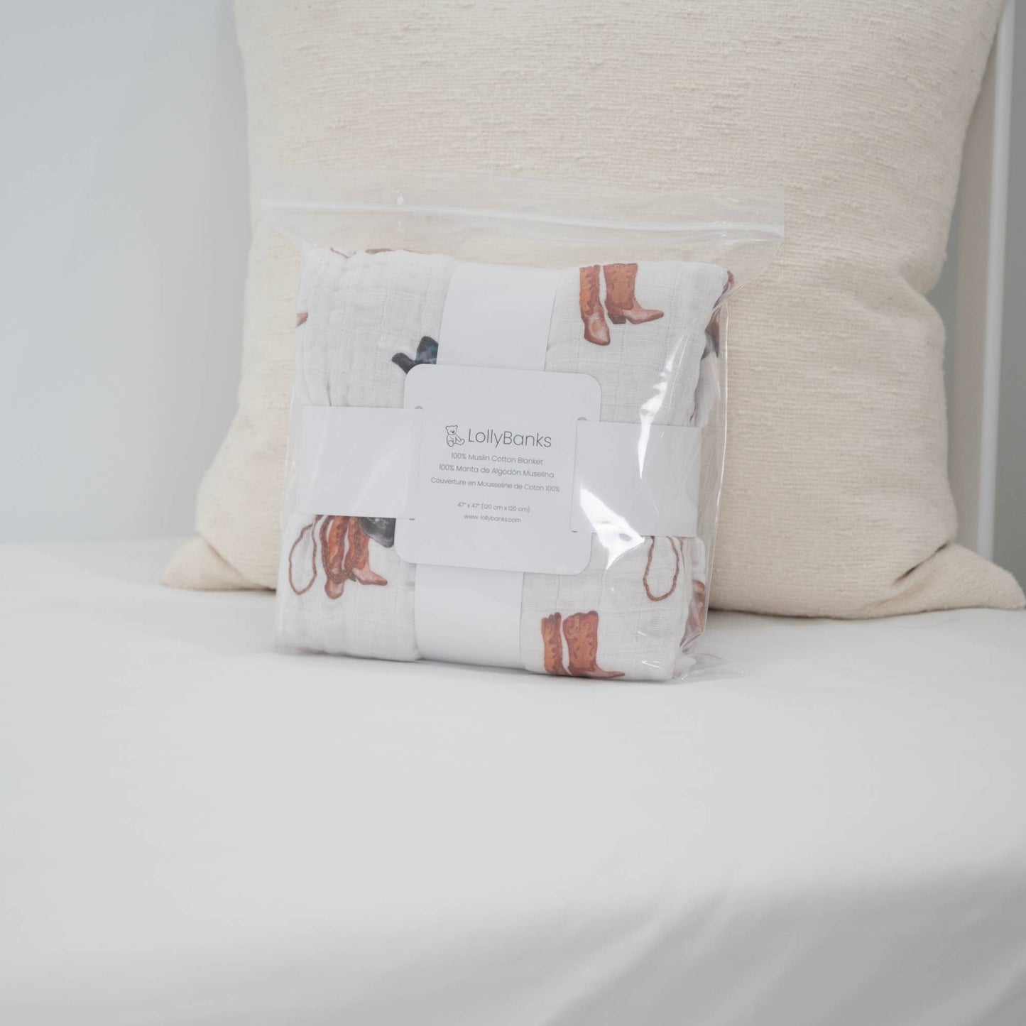 Better in Boots Muslin Quilt Baby & Kids Blanket