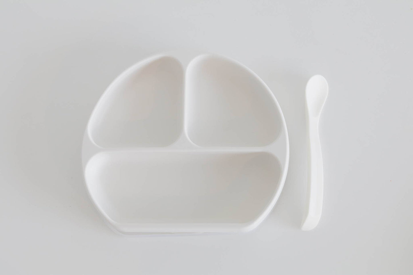 Silicone Suction Plate With Lid and Spoon
