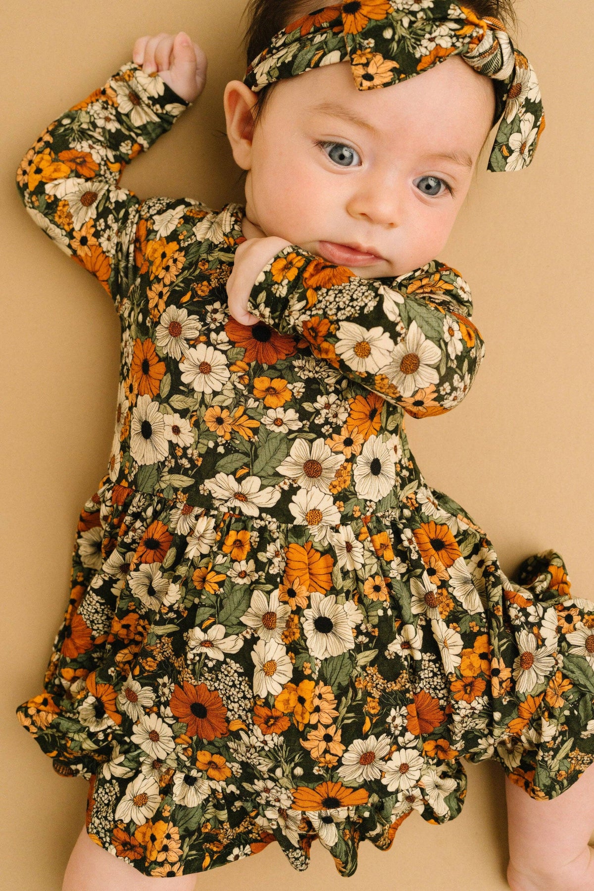 Rustic Blooms bodysuit bamboo dress - view 5