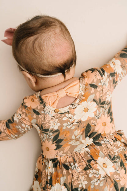 Autumn Bloom Bodysuit Bamboo Dress