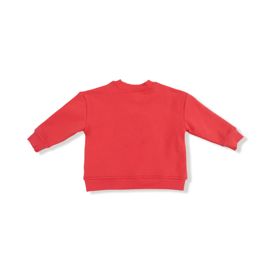 Holiday Plaid - Drop Sleeve Bow Sweatshirt with Rib Cuffs