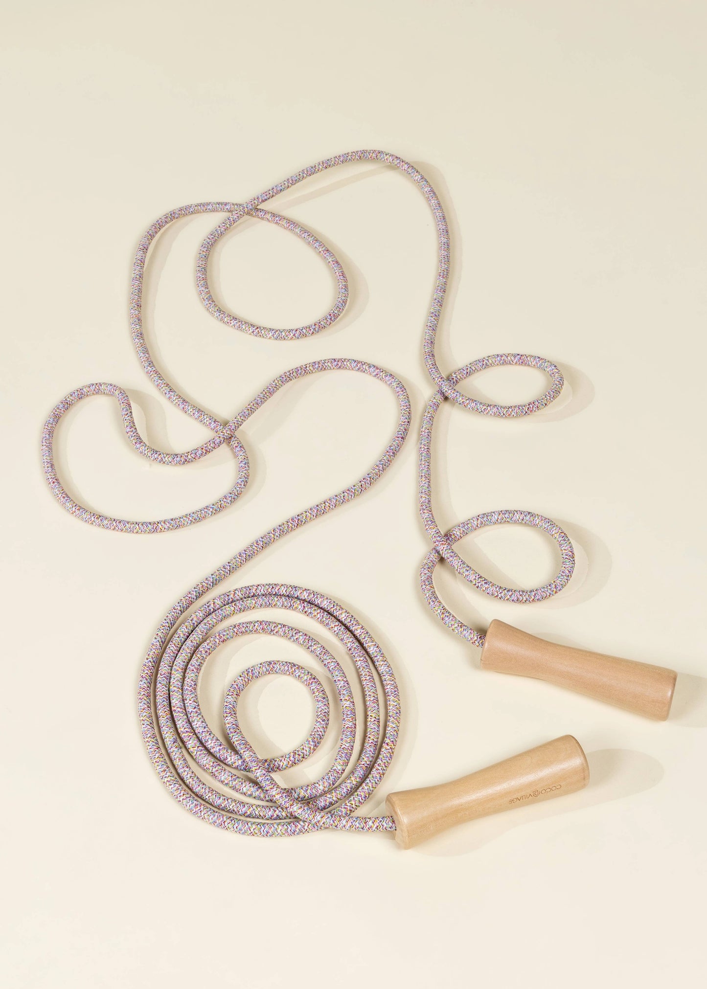 Extra-Long Wooden Handle Skipping Rope – Candy Pop