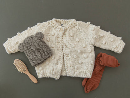 Popcorn Cardigan - Cream