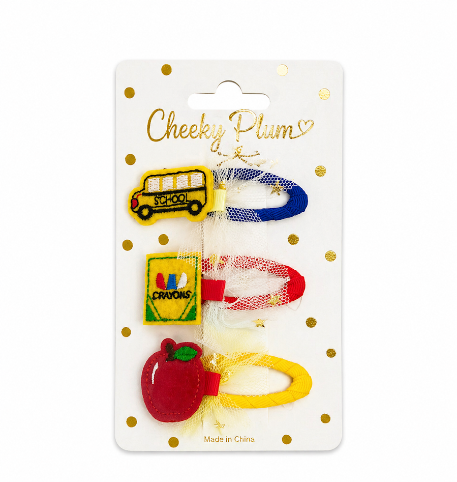 First Day Flair Hair Clips