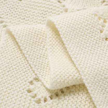 100% Luxury Cotton Swaddle Receiving Baby Blanket - Heart