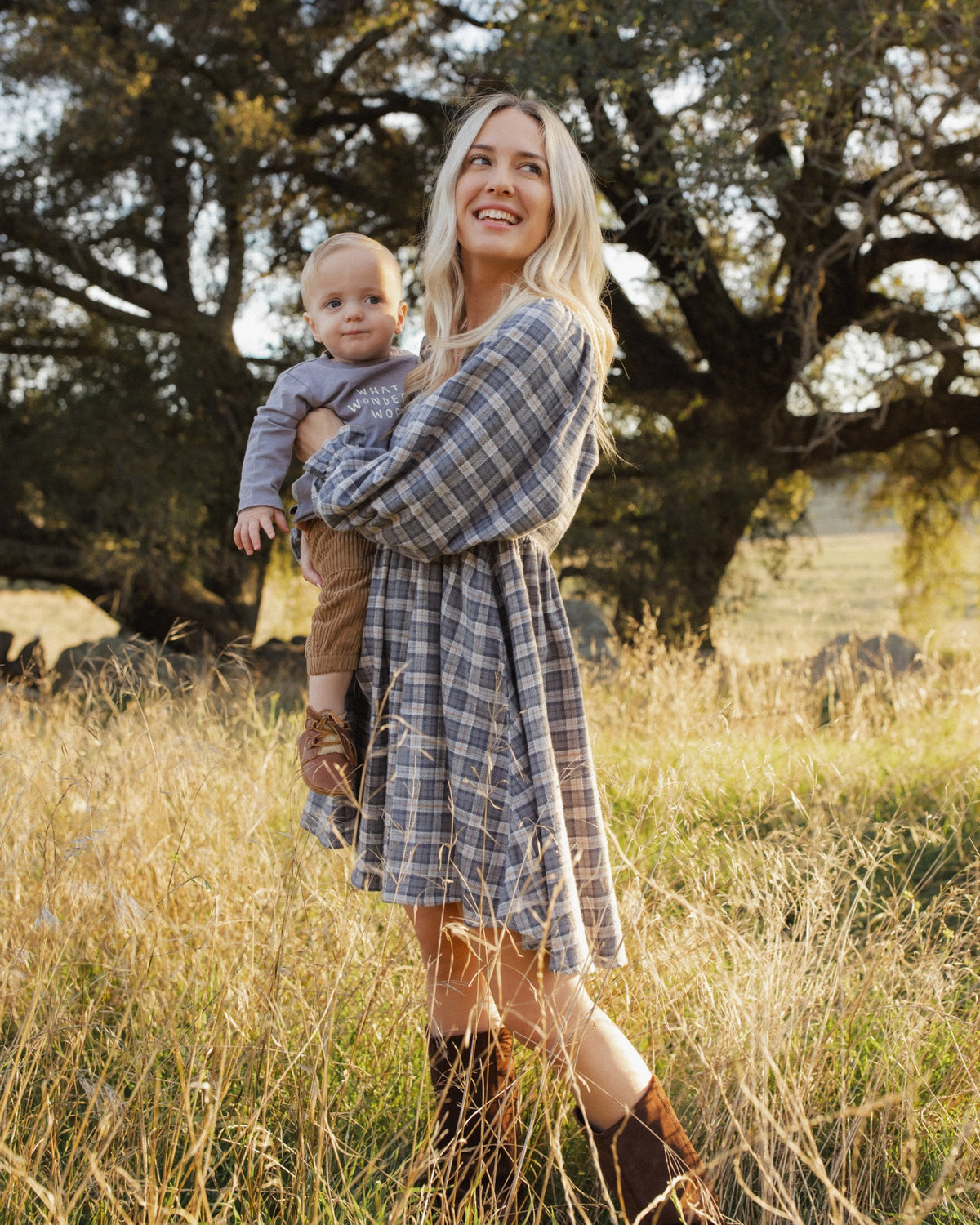 Rylee and Cru Lucian Pant in Toffee on model
