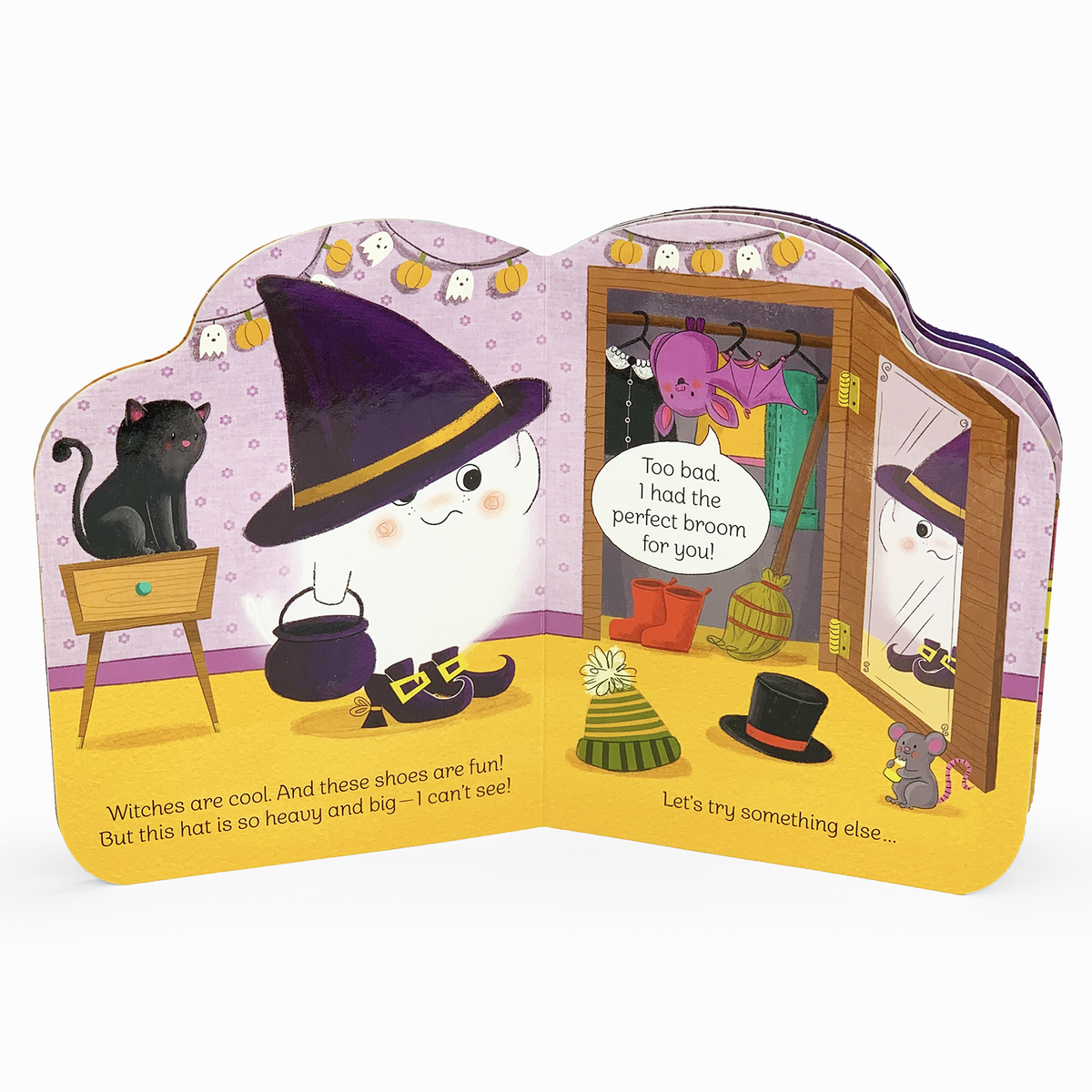 Funny Little Ghost Novelty Shaped Halloween Board Book