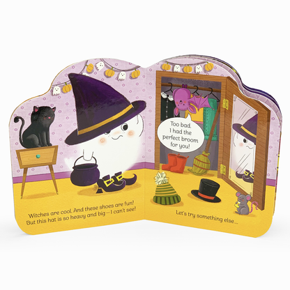 Funny Little Ghost Novelty Shaped Halloween Board Book