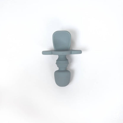 Pale Blue Silicone Infant Training Spoon