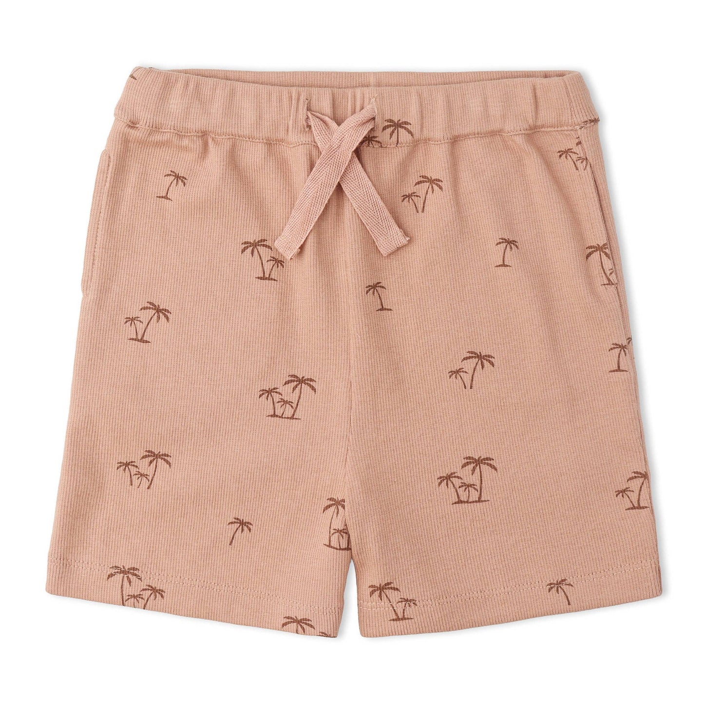 Organic Collar Tee & Shorts Set - Island Palm