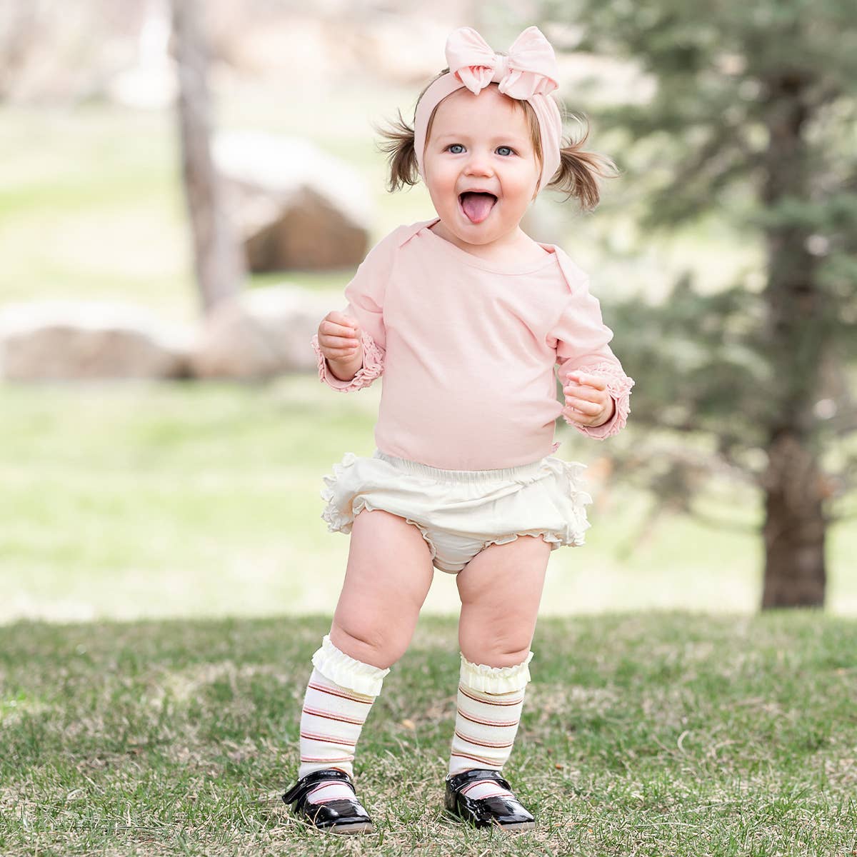 3-Pack Ballet Pink, Rosy Lane, & Wisteria Mauve Knee High Socks