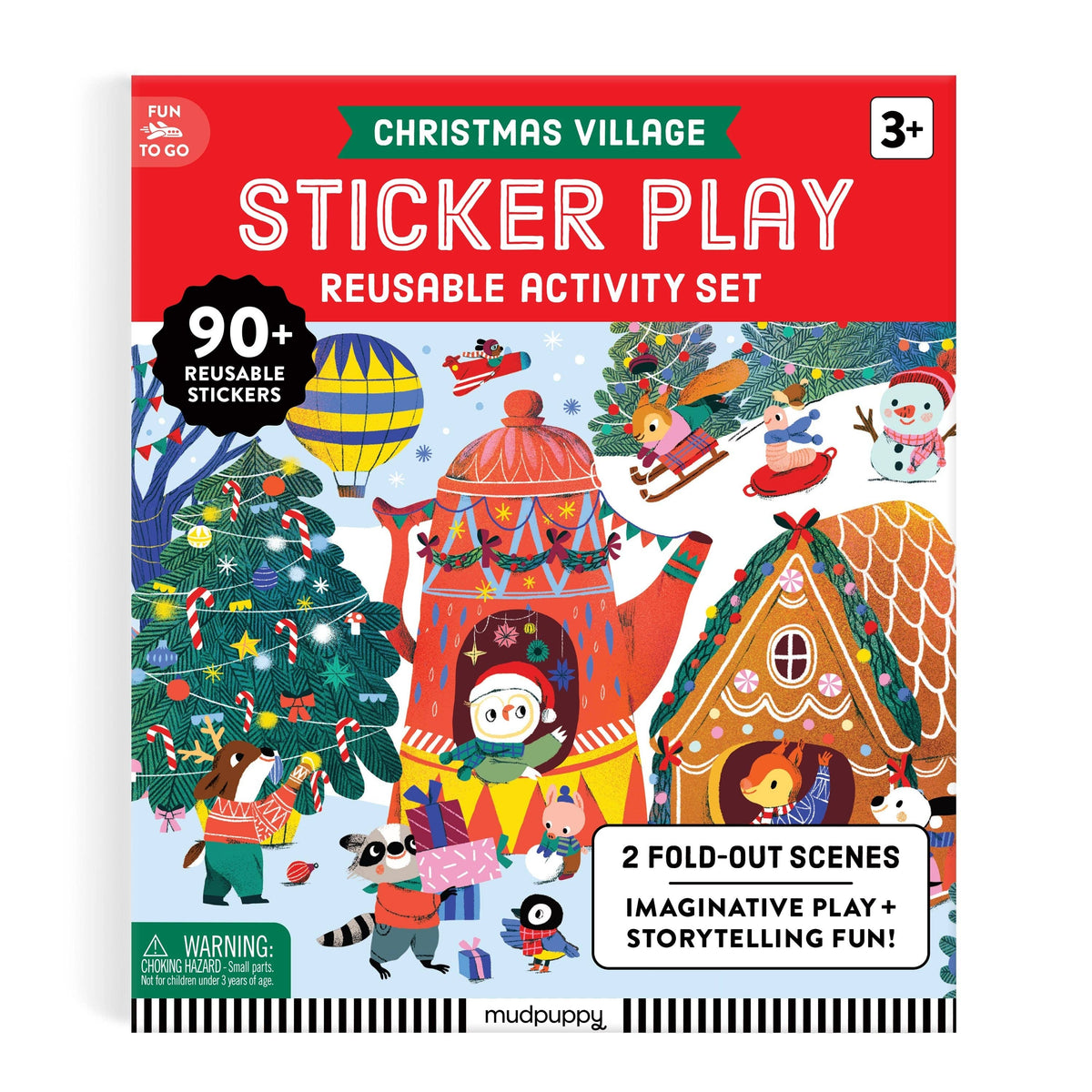 Christmas Village reusable sticker play activity kit