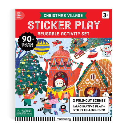 Christmas Village reusable sticker play activity kit