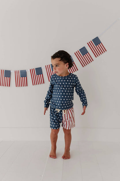 American Flag Swim Shorts