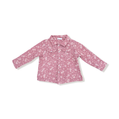 Bandana Floral Western Pearl Snap Shirt