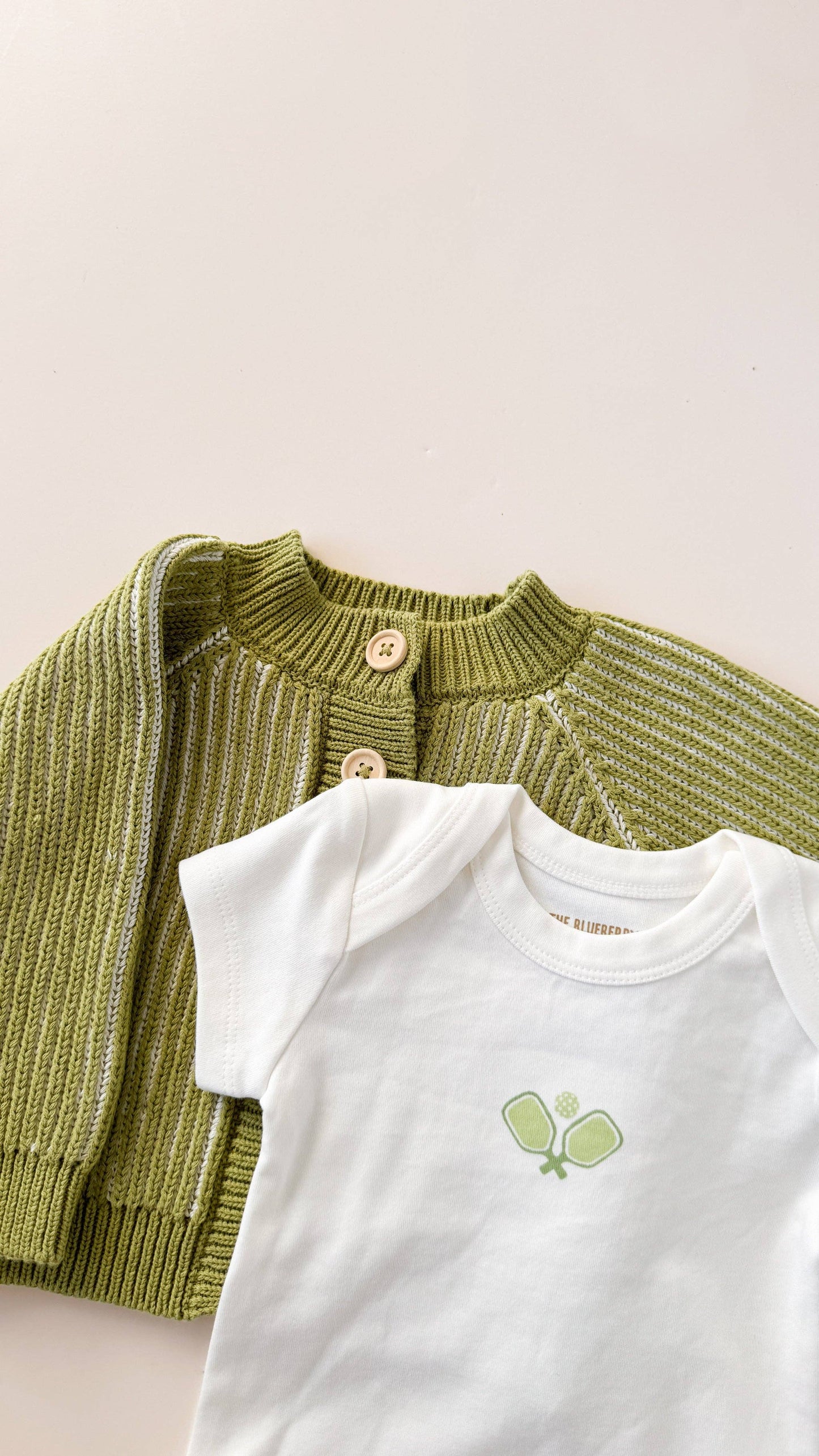 Green Brioche Knit Cardigan