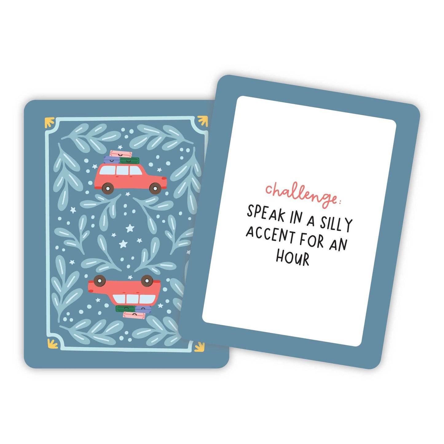 Travel Challenge Game - Deck of Cards + Storage Tin