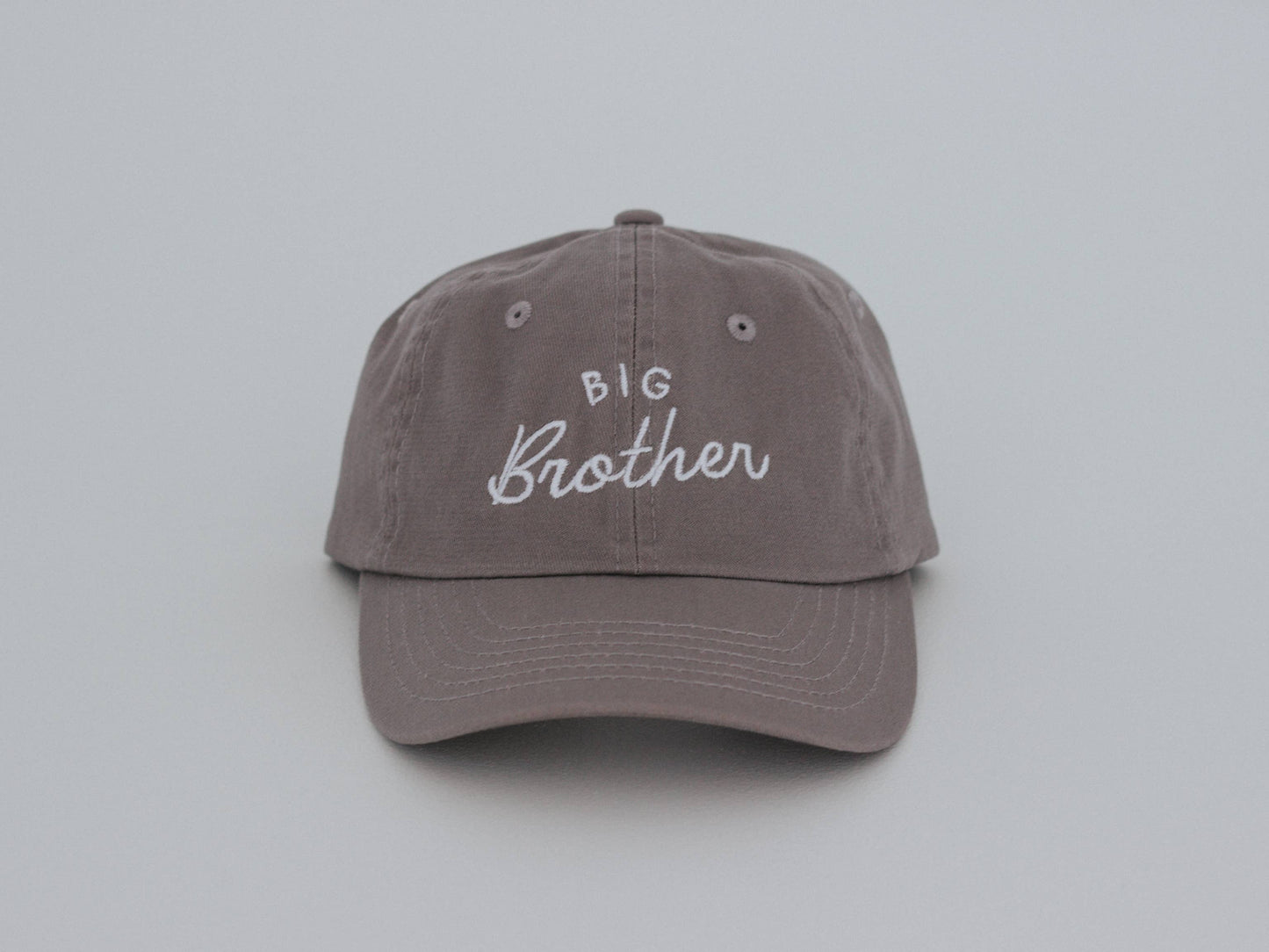 Big Brother Charcoal Twill Hat • Boys Cap for New Brothers