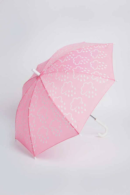 Little Kids Colour-Revealing Umbrella in Baby Pink