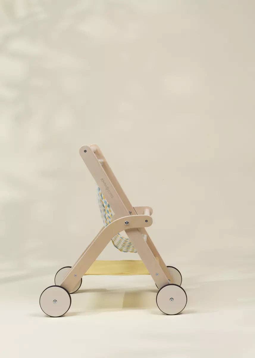 Wooden Doll Stroller