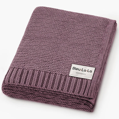 Heritage Knit 100% Organic Luxury Cotton Swaddle Receiving Baby Blanket
