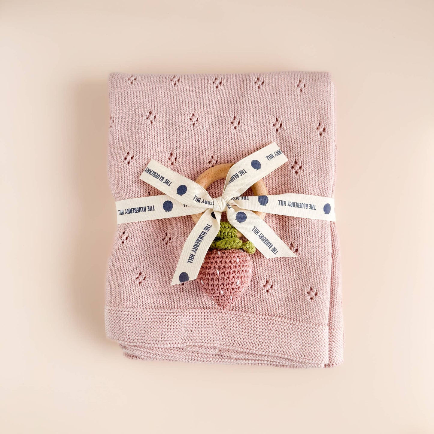 Heirloom Pique Blanket, Blush