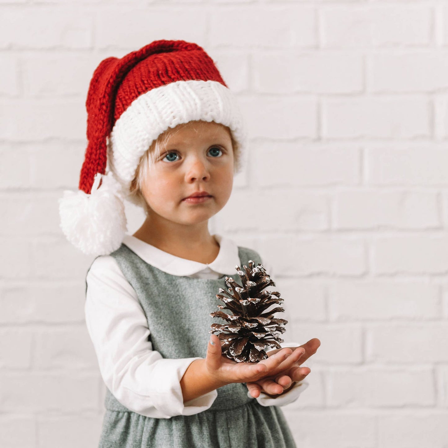 Nicholas Santa Hat | Hand Knit Kids & Baby Christmas Holiday