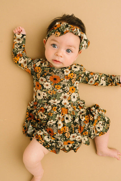 Rustic Blooms bodysuit bamboo dress - view 3