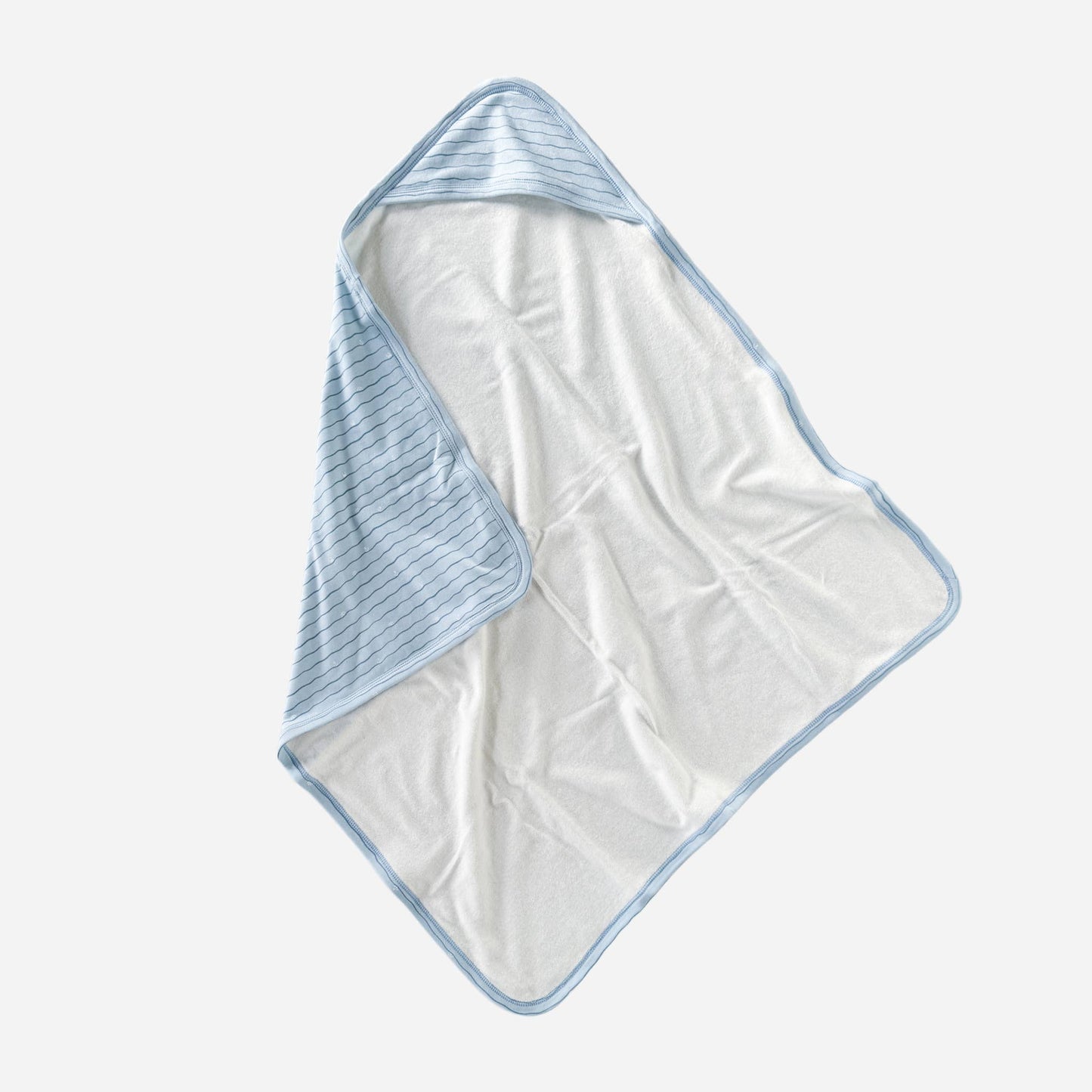 Ocean Waves Organic Cotton Hooded Baby Towel