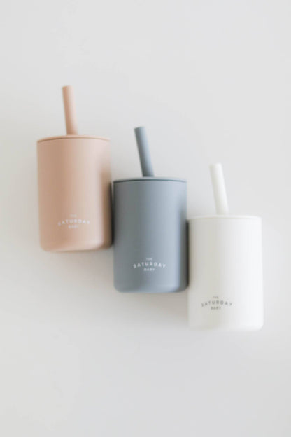 The Saturday Baby Silicone Straw Cup