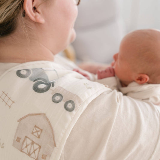 Charlie 3-pc. Farmhouse Tractor Burp Cloth Set