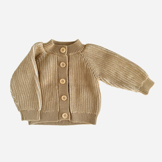 Cotton Brioche Barley Cardigan