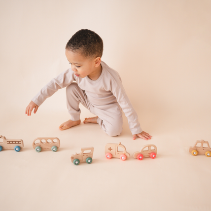 Wooden Toy Bus | Wheelies Collection