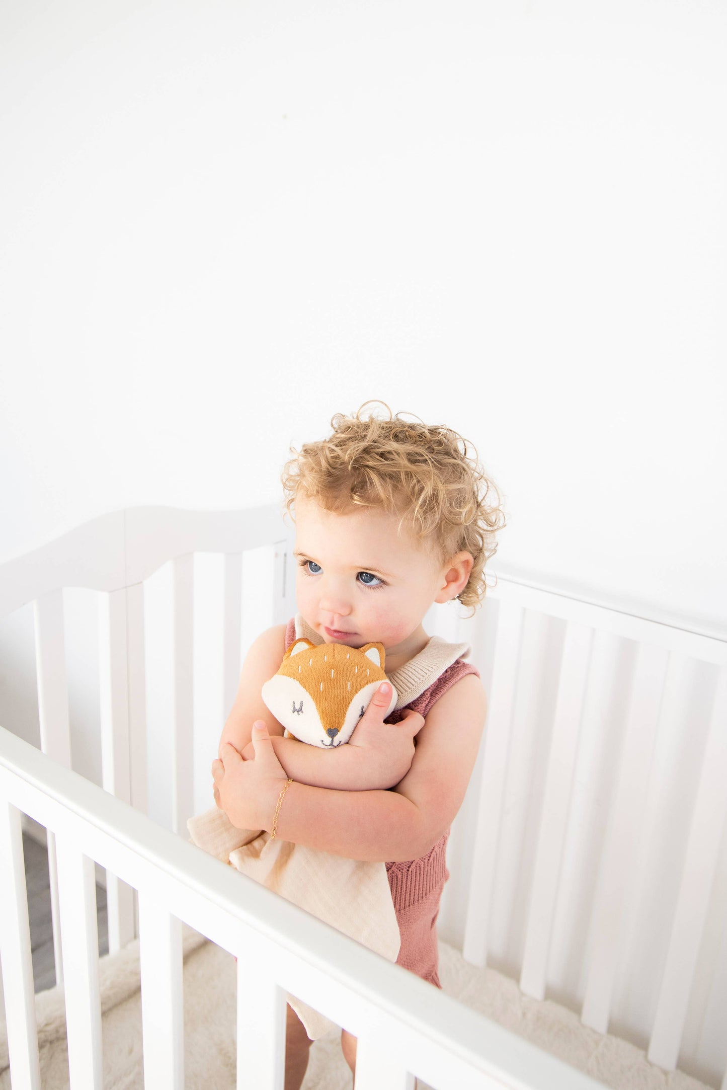 Fox Snuggle Blanket, Organic Cotton Muslin Lovey