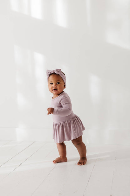 Lil Sis Bodysuit Dress + Headband Set