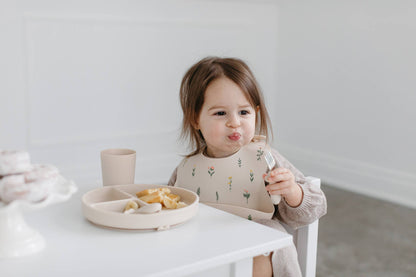 Sand Silicone & Stainless Steel Toddler Cutlery Set