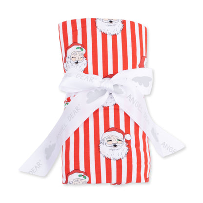 Vintage Santa Stripe - Swaddle Blanket, view 2