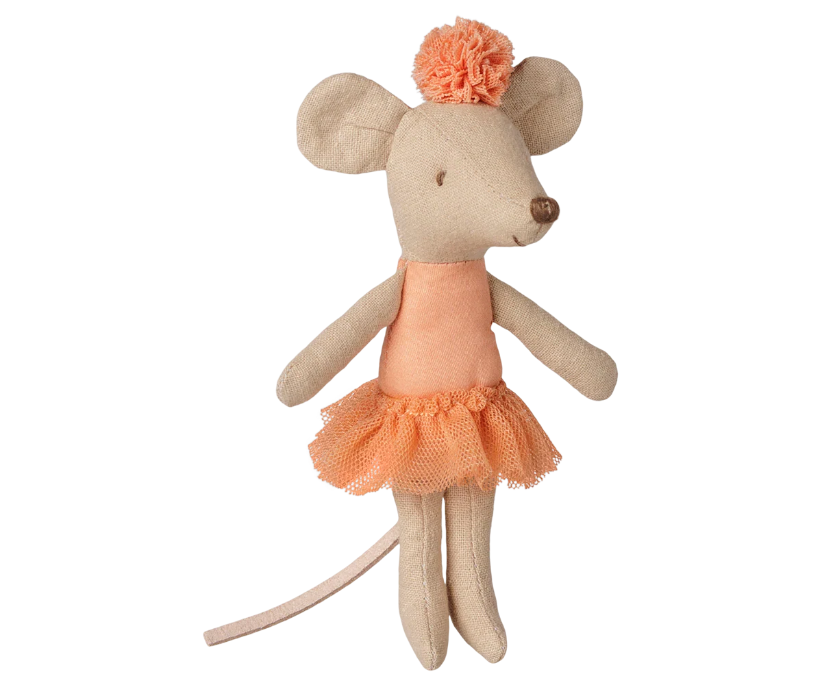 Ballerina mouse, Little sister - Apricot (Preorder - Available Mid October)