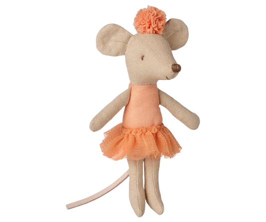 Ballerina mouse, Little sister - Apricot (Preorder - Available Mid October)