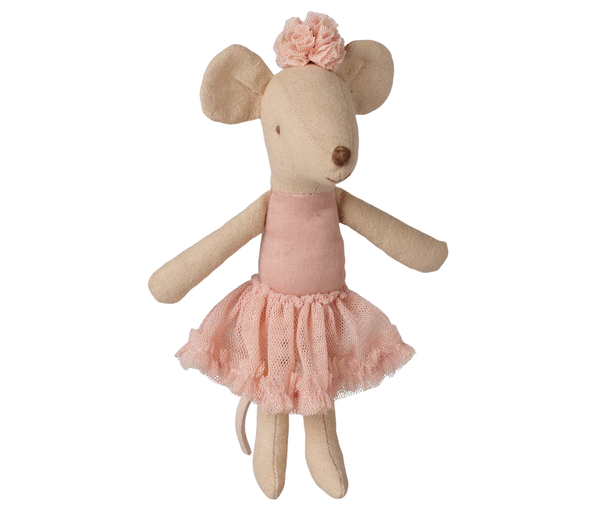 Ballerina mouse, Big sister - Light heather (Preorder - Available Mid October)