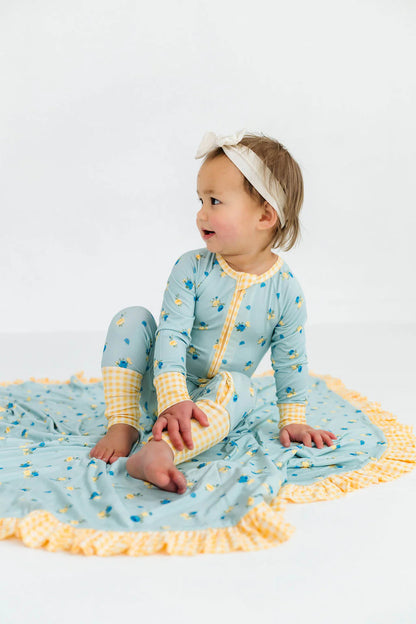 Floral and Gingham Blanket IMJ x Karissa Abbott