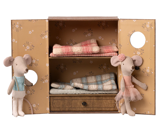 PREORDER - Ballet mice in dance studio, Little sister and brother (Available Early October)