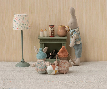 Fireplace, Miniature - Dusty green