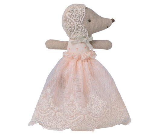 Baby mouse in gown - Powder (Available Mid June)