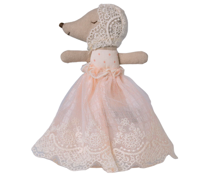 Baby mouse in gown - Powder (Available Mid June)