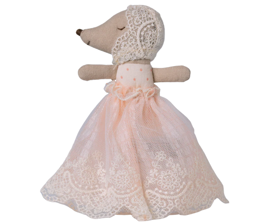 Baby mouse in gown - Powder (Available Mid June)